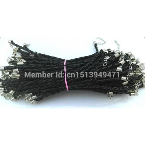 50 Pcs Fast shipping Leather woven Charms bracelets & bangles for women Jewelry Accessories DIY C14