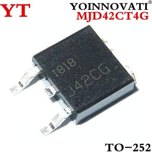 50pcs/lot TIP42C TO252 SOT252 J42CG MJD42CT4G MJD42C