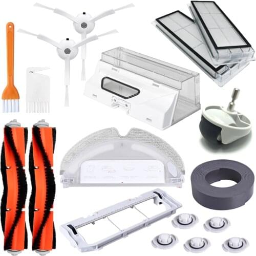 Side Brush Roll Brush HEPA Filter Accessories For XiaoMi Roborock Robot S50 S51 S55 s5 s6 xiaowa Vacuum Cleaner Spare Parts Kits