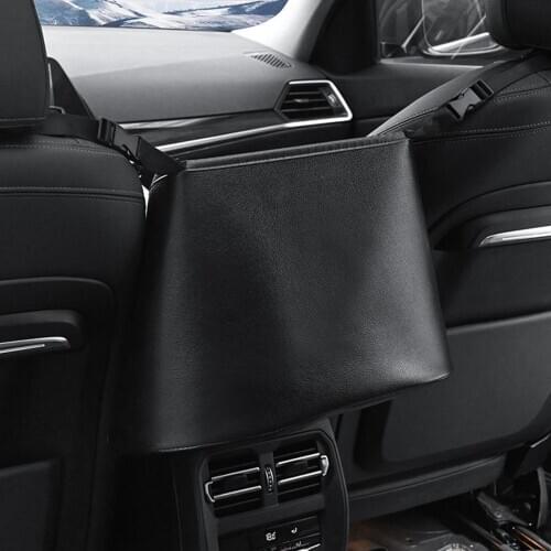 Car Leather Hanging Pouch Bag Seat Back Holder Storage Organizer Safe & Tidy