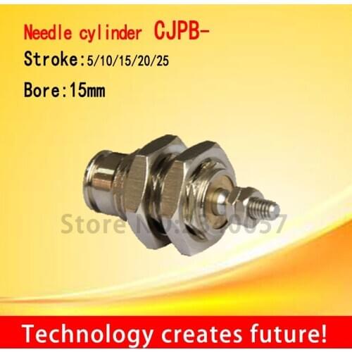 Pin cylinder CJPB smc type single acting spring return bore 15mm stroke 5/10/15/20/25mm micro pneumatic cylinder