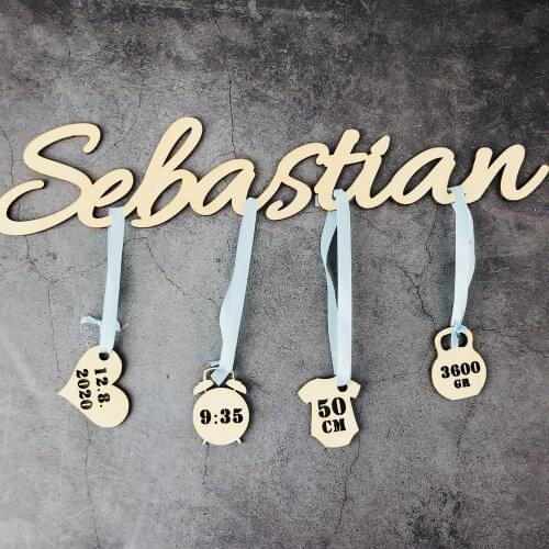 Personalized Wooden Baby Shield Sign with names,date, Baby Shower gift birth, Custom Wall decoration ,Wall lamp Kinderzimmerdeko