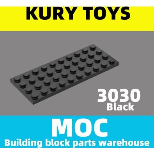 Kury Toys DIY MOC For 3030 100pcs Building block parts For Plate 4 x 10 For brick toys