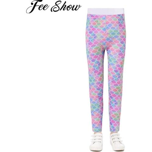 Girls Leggings Children Casual Pencil Pants Print Kids Trousers Girl Clothes Sports Yoga Ballet Dance Gymnastics Skinny Leggings