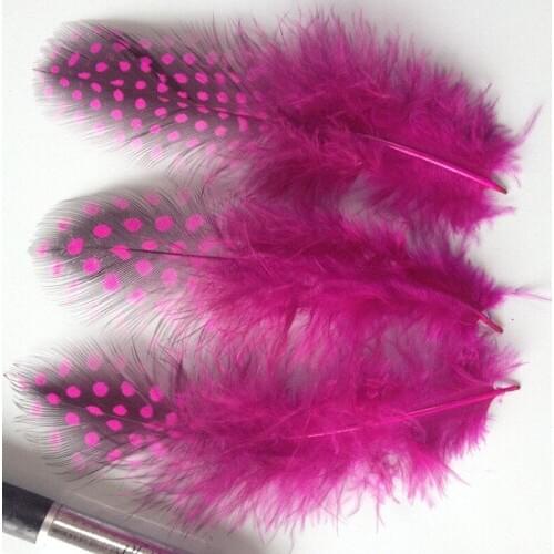 Hot! Sales 20PCS beautiful rose guinea fowl feathers, 2-4 "/ 5-10cm DIY Jewelry Decoration Accessories