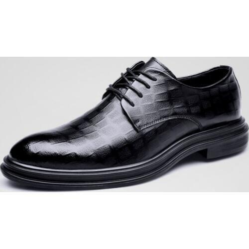 Mens formal dress shoes High Quality Genuine Leather cowhide Lace-Up Business Men Shoes men wedding shoes zapatos de hombre