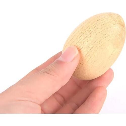 Musical Percussion Instruments Wooden Egg Shakers Rhythm Rattle for Baby Kids Pack of 2