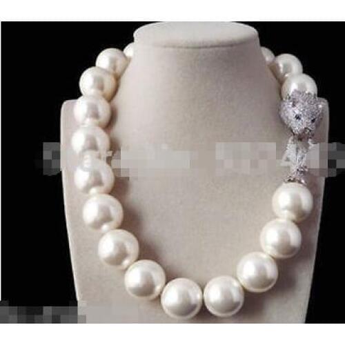 FREE SHIPPING> 18mm black green shell pearl inlay zircon leopard head DE LUXE necklace