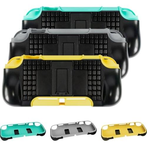 Switch Lite host 2 in 1 hard and soft plastic protective shell with bracket can hold 2 game card protective cases