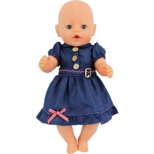 Hot Dress Doll Clothes Fit For 43cm baby Doll clothes reborn Doll Accessories