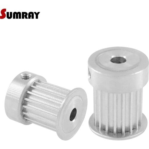 SUMRAY 3M 16T Timing Pulley 4/5/6/6.35/8mm Inner Bore Stepper Motor Pulley 16mm Belt Width Motor Belt Pulley 2pcs