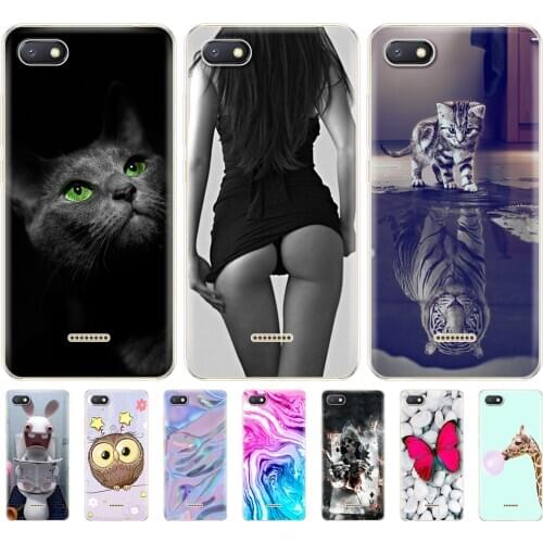 Silicone case for Xiaomi Redmi 6a Cases Full Protection Soft tpu Back Cover Phone shell Xiaomi Redmi 6 A bumper Hongmi 6a Coque