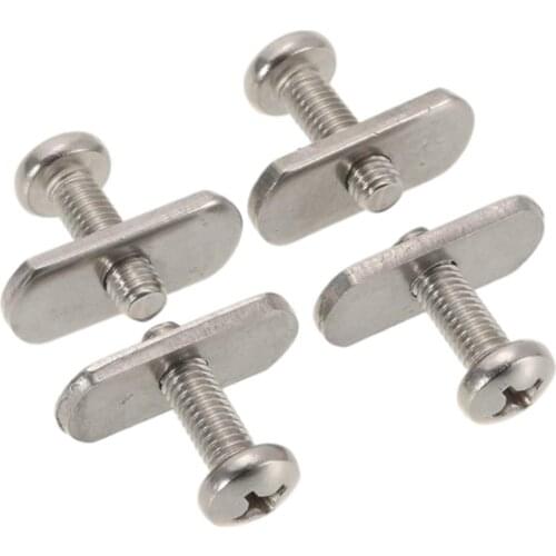 Kayak Canoe Boat Screws+Track Nuts Stainless Steel Rail Hardware Gear Mounting Replacement Kayak Accessories