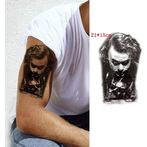 Waterproof Temporary Tattoo Sticker Cartoons Anime Clown Stickers Fake Tatto Flash Tatoo Body Art for Girl Men Women Kids