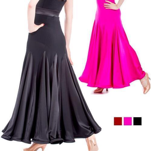 Modern dance skirt ballroom dance skirt bright color fabric new special offer