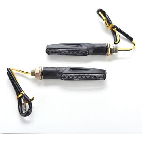 Motorcycle Modified Turn Signal Light Tail Flasher LED Flowing Water Blinker Bendable Motorbike Flashing Light Lamp Accessorie
