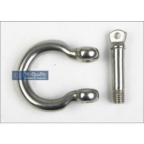 10PCS/LOT M10 Stainless Steel Anchor Bow Shackle