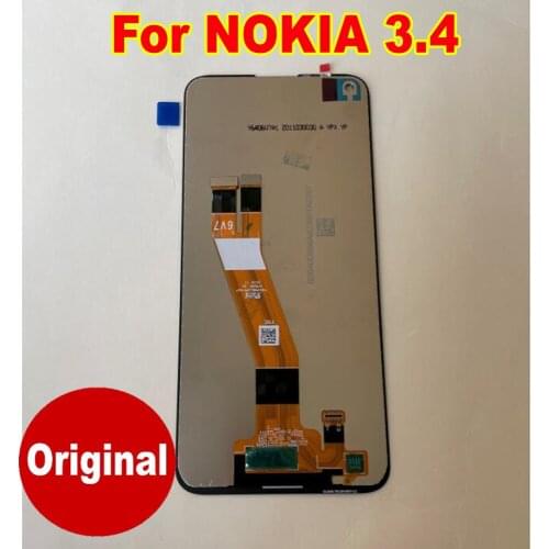 100% Original Best For NOKIA 3.4 6.39" LCD Display 10 Point Touch Panel Screen Digitizer Assembly Glass Sensor Phone Pantalla