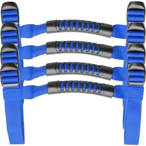 Grab Handles Grip Handle for 1995-2021 Wrangler YJ TJ JK JKU JL Sports Sahara Freedom Rubicon X Roll Bar 4Pcs