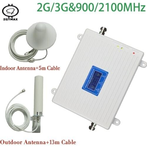 900 2100 dual band repeater GSM 2g 3g booster WCDMA 2100MHz 900mhz W-CDMA cell phone signal amplifier