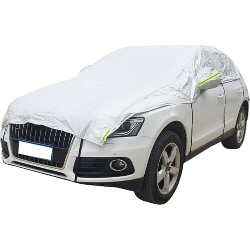 Car Covers Durable UV Shade Cover Auto Snow Shield WIth Reflective Warning Strips Ear Caps Waterproof Protector Cover