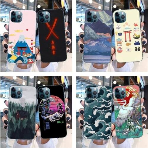 Japanese Style Art Japan Phone Case For IPhone SE2 11 Pro XS MAX XS XR 8 7 6 Plus 5 5S SE Case