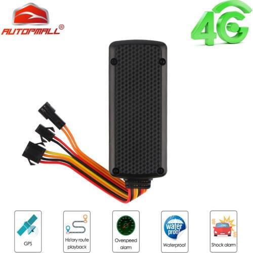 4G GPS Tracker Car Locator SOS Alarm Mini Vehicle Realtime Track Cut Off Oil GPS Locator Tracking Move Alarm Waterproof Free APP