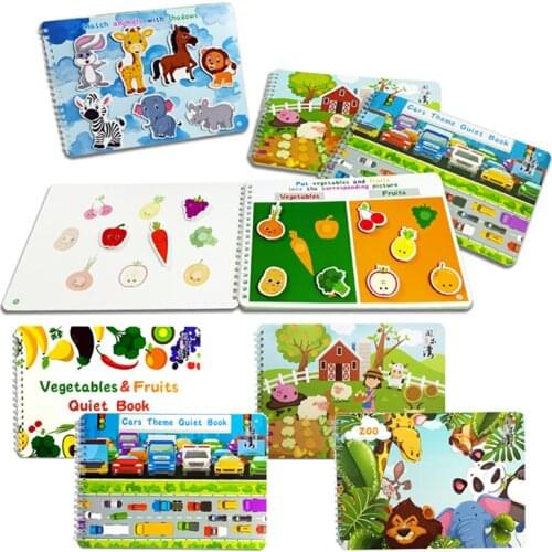 Preschool Baby Literacy English Card Book Montessori Early Educational Toy