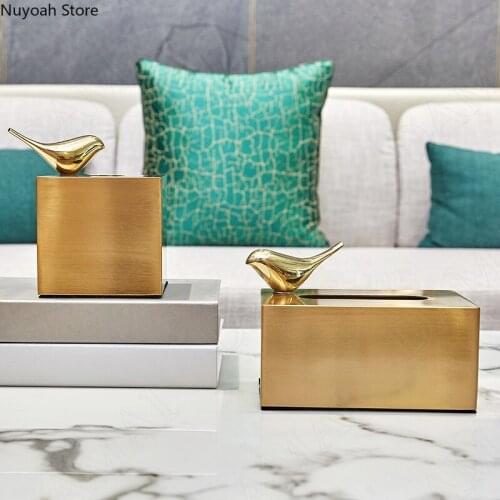 Elk Metal Tissue Box Metal Magnetic Adsorption Animal Deer Decoration Box Living Room Decoration Home Decoration Accessories