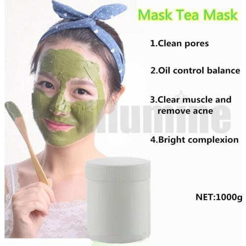 Matcha Green Tea Mask 1000g Mud Firming Skin Pores Oil Control Natural Skin Care Beatuty Salon Equipment