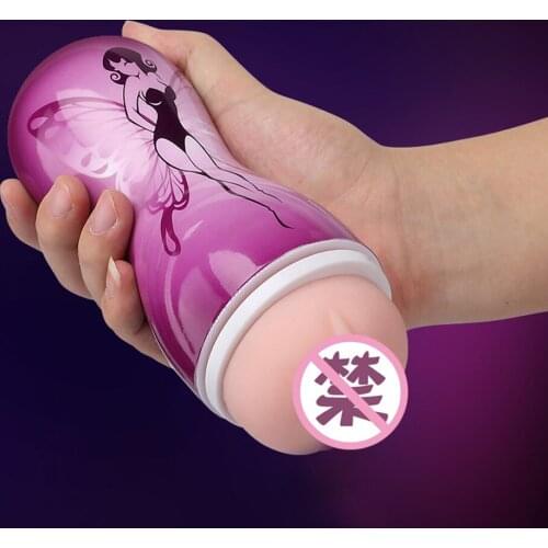Vagina Masturbation Cup Real Pussy Portable Soft TPE Aircraft Cup Male Masturbator Adult Produts Erotic Toys Fake Vagina for Men