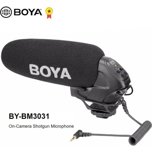 BOYA BY-BM3031 On-Camera Shotgun Microphone for Canon EOS Nikon Pentax Panasonic DSLR Video Camera Camcorder Audio Recorder Mic