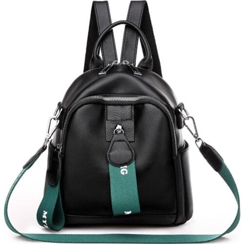 Multifunction Women Backpack High Capacity School Bags for Teenage Girls High Quality Leather Casual Travel Backpacks