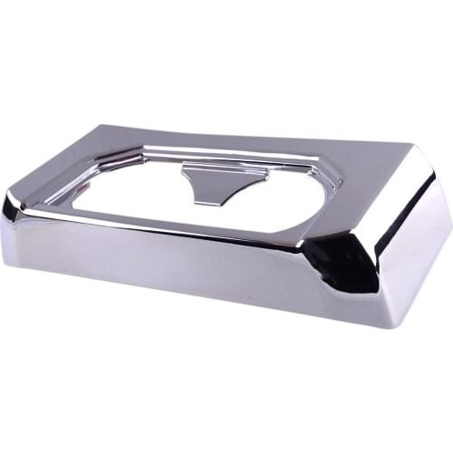 New Car Chrome Rear Armrest Box Water Cup Holder Cover Trim Panel Frame Fit for Ford F150 2016 2017 2018 2019