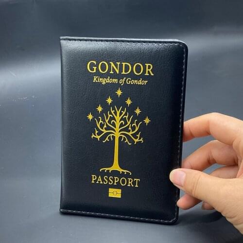 New Logo Passport Cover Pu Leather Protection Passport Wallets Travel Document Holder