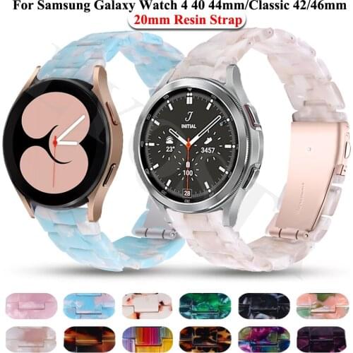 Strap For Samsung Galaxy Watch4 classic 46 42mm Smartwatch Silicone Resin Transparent Sport Bracelet Galaxy Watch 4 44 40mm Band