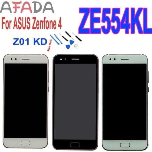 Replacement LCD 5.5'' for ASUS Zenfone 4 ZE554KL Z01KD LCD Display Touch Screen Digitizer Assembly Parts with Frame Repair Parts