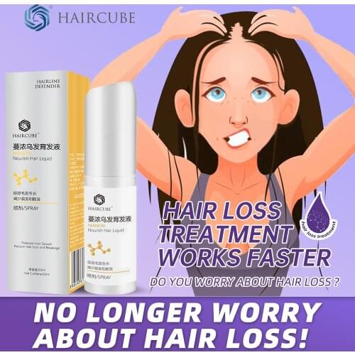 HAIRCUBE Anti-hair Loss Spray Fast Hair Growth Product for Men Women Nourish Root Essential Oil Liquid Hair Regeneration Repair