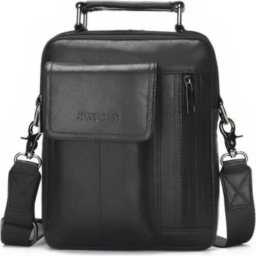 Mens Bag Genuine Leather Cowhide Messenger Bag Male Retro Shoulder Bag Handbag Tote Bag