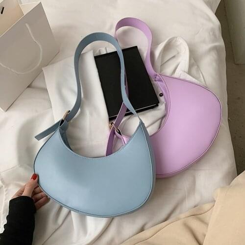 Crescent Shoulder Bags 2021 Womens Brand Leather Luxury Designer Handbag Travel Female Clutch Hobos Bags Underarm Purses Tote