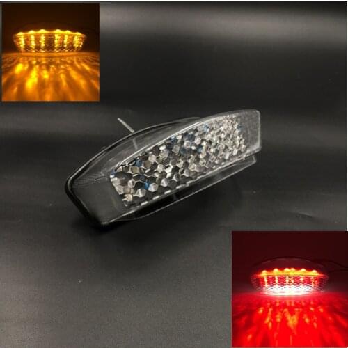 Clear Lens LED Brake Tail Lights Integrated Turn Signal Indicators for Ducati Monster 400/600/620/695/750/800/900/1000 1994-2008