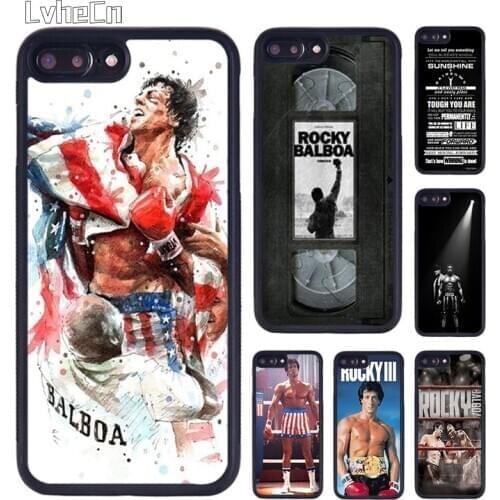 LvheCn Rocky Balboa Film Motivation De Boxe phone Case For iPhone 5 6 7 8 Plus 11 12 Pro X XR XS Max Samsung galaxy S7 S8 S9 S10