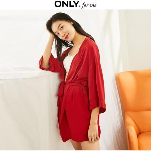 ONLY2020 summer new sweet home nightgown in the long thin section bride morning robe female | 1201R8501