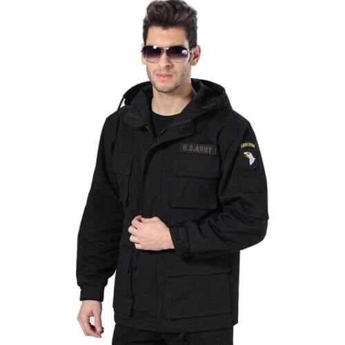 Winter Mens Us Army Military Clothing Hooded Windbreaker Tops Outdoor Climbing Tactical Swat Thermal Fleece Lining Jacket Coat