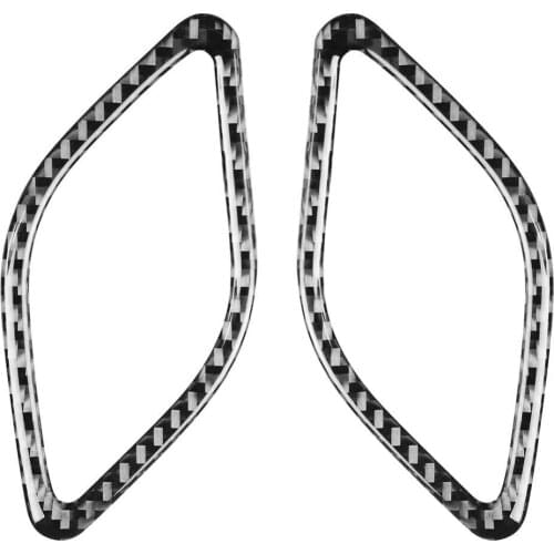 Carbon fiber instrument table air conditioning air vent decoration paste 1 pair Interior modification for BMW X1 E84 Stickers