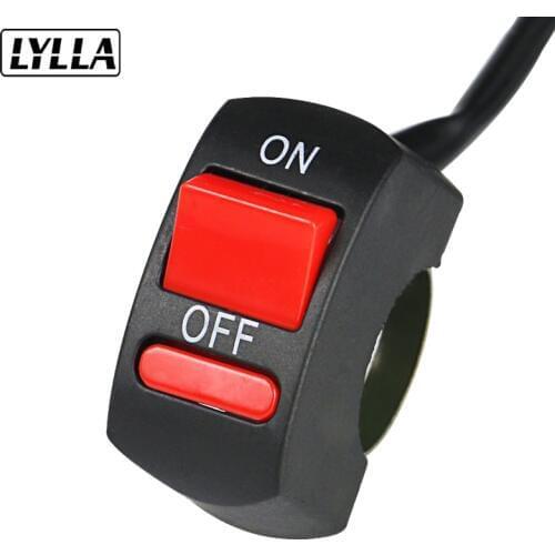 1PCS Universal Motorcycle Handlebar Motorcycle Switch ON-OFF Button LED Headlight Angel Eyes Spotlight Scooter Switch for U5 U7