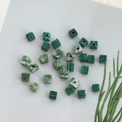 10 PCS 4mm 5mm Temperament Natural Stone Beads Connector Charms DIY Handmade Earrings Accessories For Jewelry Making