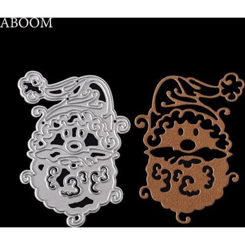 ABOOM 1PC Metal Steel Christmas Santa Claus Cutting Dies Stencil DIY Scrapbooking Album Paper Card Making Die Cut Stencil