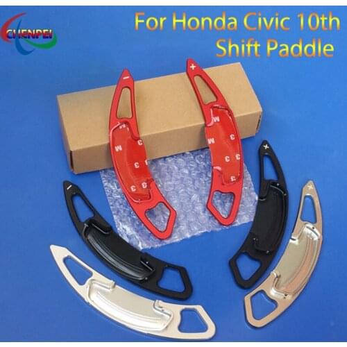 2pcs Aluminum Car Steering Wheel Shift Paddle Extension Shifter For Honda Civic 10th 2021 Interior Accessories