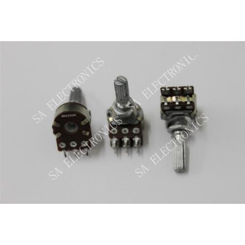 [BELLA]Taiwan produced double- balanced potentiometer MN250K [ with midpoint ] middle back to zero--10PCS/LOT